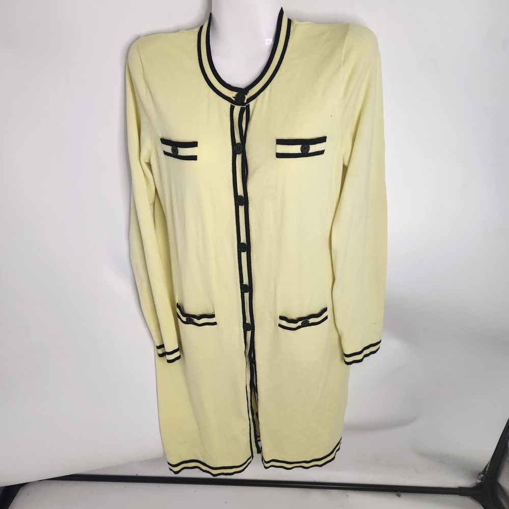 Karl Lagerfeld Yellow Sweater‎ with Black Accents